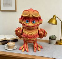 Juguete Educativo de Plástico Impreso en 3D, Pollo Flexible y Articulado para Niños, Regalo Unisex