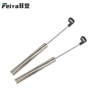 Amortisseur télescopique carré en acier inoxydable galvanisé - Amortisseur hydraulique insonorisant pour quincaillerie de mobilier de maison et de bureau