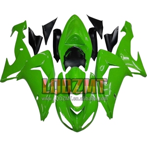 Cuerpo de inyección para <span class=keywords><strong>KAWASAKI</strong></span> NINJA <span class=keywords><strong>ZX</strong></span> <span class=keywords><strong>10</strong></span> <span class=keywords><strong>R</strong></span> 10R 1000 CC ZX10R 06 07 51LQ.22 ZX1000 2006 <span class=keywords><strong>2007</strong></span>, Kit de carenado verde brillante OEM - Product Image 1