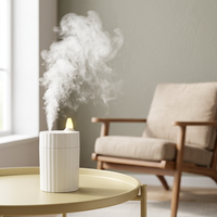 Humidificateur d'air pour chambre, voiture, table, brumisateur électrique H20 USB, maison, mignon, LED, refroidisseur, brumisateur de chambre à coucher, mini humidificateurs portables