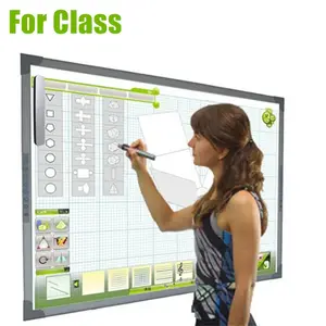 Wireless Smart Electronic Board Portable Interactive Whiteboard Infrared and Ultrasonic Pen Touch for Education Training Office