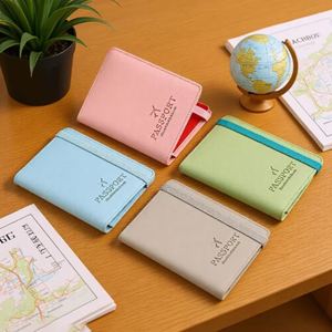 Hot-selling PU Leather Passport <b>Wallet</b> Multi-functional Passport <b>Holder</b> Cover Travel RFID Blocking ID Card Case - Product Image 1