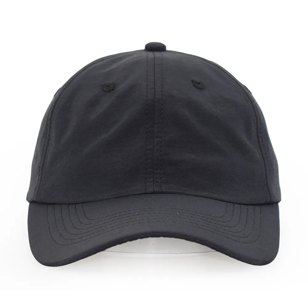 5 % OFF wholesale blank nylon baseball cap waterproof black nylon cap