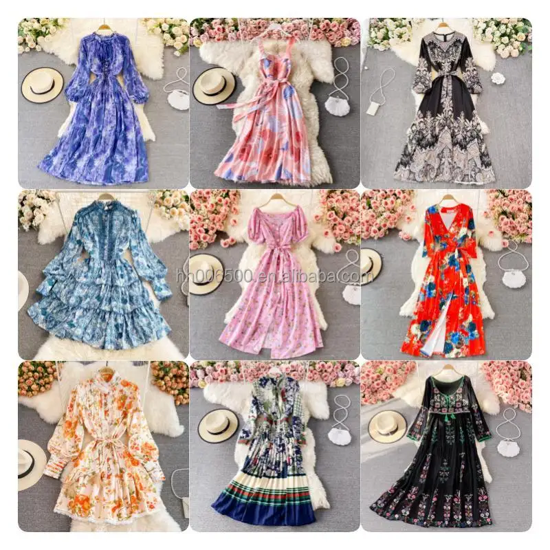 2023 High-end dress promotional price store mixed wholesale women's clothing