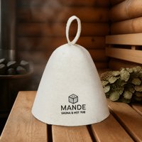 Chapeau de sauna en feutre de laine 100% naturelle, superbe isolation thermique pour protéger le cuir chevelu et les cheveux des vapeurs de sauna intenses