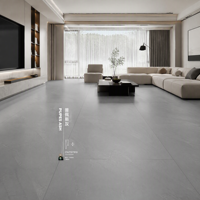 Carrelage en pierre frittée gris marbré ultra-mince, haute dureté, brillant, ignifuge, antidérapant pour cuisine, salon, sous-sol, escalier