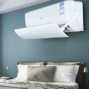Adjustable Foldable Air Conditioner Deflector Confinement Anti Cooled Baffle Wind Direction Telescopic Windshield