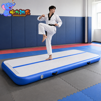 Tapis de gymnastique gonflable portable sur mesure, imperméable, pour l'entraînement en arts martiaux, DWF
