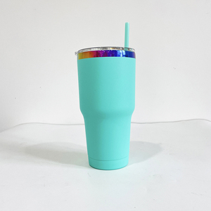 Cadeaux pour la fête des mères Logo personnalisé Gravure arc-en-ciel 30oz Gobelet multicolore arc-en-ciel 30oz Gobelet isolé sous vide - Product Image 3