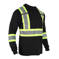 Uniforme de Construction respirant personnalisé chemise courte à manches longues Hi Vis réfléchissant sécurité routière t-shirt en maille de Polyester