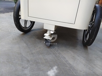 Chariot de nourriture mobile personnalisé, chariot de vente ambulante commercial à pousser à la main, à vendre
