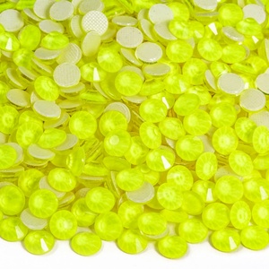 Oleeya Factory Wholesale New Neon Colorful Crystals Hotfix Rhinestones Flat Back <b>Decoration</b> Stones for Garment Accessories - Product Image 5