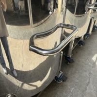 Réservoir de stockage d'eau en acier inoxydable avec couvercle, valve papillon, poignée de décharge, ouvert, huile, capacité de stockage l 200l 1000l 5000l