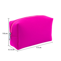 Pochette cosmétique en néoprène personnalisée par sublimation, étanche, pour maquillage et articles de toilette, idéale pour coffret cadeau de marque de beauté, vente en gros