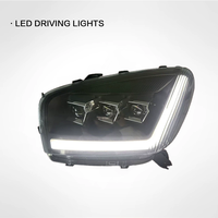Ensemble de phares LED modifiés, lumière blanche 5000K, DRL dynamique, clignotant, 50W 6000LM, phare automobile haute puissance JC
