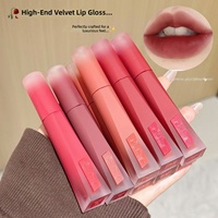 Kekemood Velvet Haute Couture Lip Glaze 2.5g Fini mat et éclatant, illumine le teint, effet sans maquillage, longue tenue