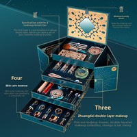 Ensemble de soins de la peau Huangyan Fengyun, 22 pièces, coffret cadeau de maquillage pour les fêtes, coffret de maquillage de style national