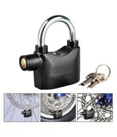 Cadenas antivol haute sécurité à alarme sonore, robuste, étanche, avec clé