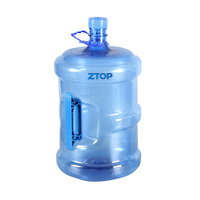 Produits personnalisables, recyclables, réutilisables, durables, nouveau matériau, bouteille d'eau en plastique ronde de 5 gallons