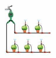 Répartiteur d'eau en Y en plastique, déviateur d'irrigation écologique, outils de jardin, raccord rapide, connecteur multi-prises pour serre