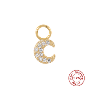 925 Sterling <b>Silver</b> Hoop <b>Earrings</b> with Dainty Charms, Cubic Zirconia <b>Dangle</b> Pearl <b>Earrings</b>, DIY Personalized Jewelry for Women - Product Image 6