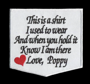 เสื้อยืดปักลายพ่อป๊อปทำด้วยมือขนาด4.25นิ้วลายปักความทรงจำของคุณแม่แผ่นปะติดผ้าสักหลาดปรับแต่งได้ - Product Image 5