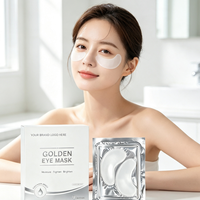 Patchs pour les yeux hydratants et rafraîchissants OEM ODM, soin quotidien simple pour la peau, patchs pour les yeux en collagène cristallin et poudre d'or