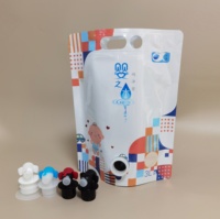Pochette debout 3L avec double joint en papier d'aluminium vitop, sac pliable de 0.8 gallons pour l'eau de bébé, jus de boisson avec robinet vitop