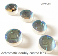 Lentille achromatique de haute précision pour ménisque avec revêtement antireflet pour systèmes laser photographiques OEM