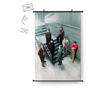 Poster in Tessuto con Foto dei Bangtan Boys 2026, JUNGKOOK, JIMIN, <span class=keywords><strong>Taehyung</strong></span>, JK, V, RM, JIN, J-hope, Decorazioni da Appendere - Product Image 4