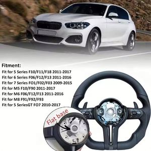 Volante de Coche con Calefacción y Vibración, Forrado en Cuero Perforado con Franja Roja para <span class=keywords><strong>BMW</strong></span> M340 <span class=keywords><strong>2023</strong></span> 540i G30 M340i G20 330i 2020 - Product Image 5