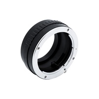 Anneau adaptateur en aluminium AF-NEX pour objectifs Alpha Minolta AF de type A vers appareils photo NEX à monture E (noir + argent, mise au point manuelle)