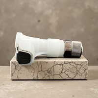 Raccord rapide BRT en acétal PTF, connecteur femelle 1/4" CPC, embout à valve et sans valve, raccords de tuyauterie en acier inoxydable 316, ressort de valve