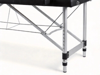 Table de massage et de tatouage pliable en alliage d'aluminium, épaissie, pour maquillage permanent, facile à transporter