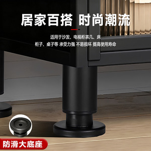 Pieds de meuble télescopiques réglables Wansheng 60-1100 mm, colonnes de support en métal pour table, lit, canapé - Product Image 4