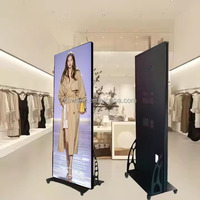 İyi Fiyatlı İç Mekan P1.86 Led Ekran 640*1920mm 4G/USB Cep Telefonu Uygulama Kontrollü Poster Led Ekran