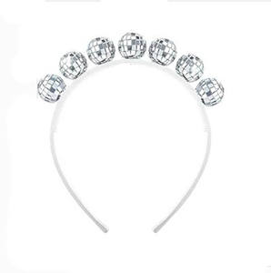 Set de Fiesta de Despedida de Soltera con Diadema de Bola de Discoteca con Velo y <span class=keywords><strong>Pendientes</strong></span> de Bola de Espejo a Juego, Decoración para la Última Noche de Soltera - Product Image 3