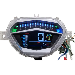 7 colors backlight Digital Super Cub speedometer Odometer Tachometer 110 Fi Dream 110 Ex5 motorcycle speed meter