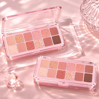 Palette d'ombres à paupières personnalisée, cosmétiques OEM, fabricant sous contrat de marque haut de gamme, palette d'ombres à paupières mates 12 couleurs, marque privée