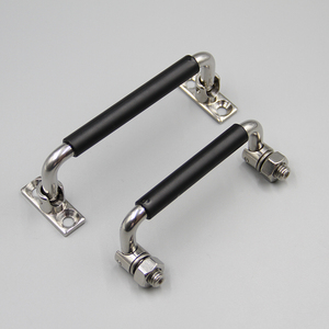 L100/120/150 Stainless Steel Folding Handle Load Bearing with Rubber Sleeve Industrial Cabinet Handle U Toolbox Handle - Product Image 1