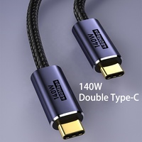 Câble de date 140W PD type-c à type-c câble USB-C 1M 1.5M 2M blanc pour Iphone écouteur mobile ordinateur portable