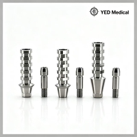 Abutment temporaire Osstem OEM en titane avec tournevis pour systèmes d'implants dentaires, compatible CAD CAM, expédition en 24h