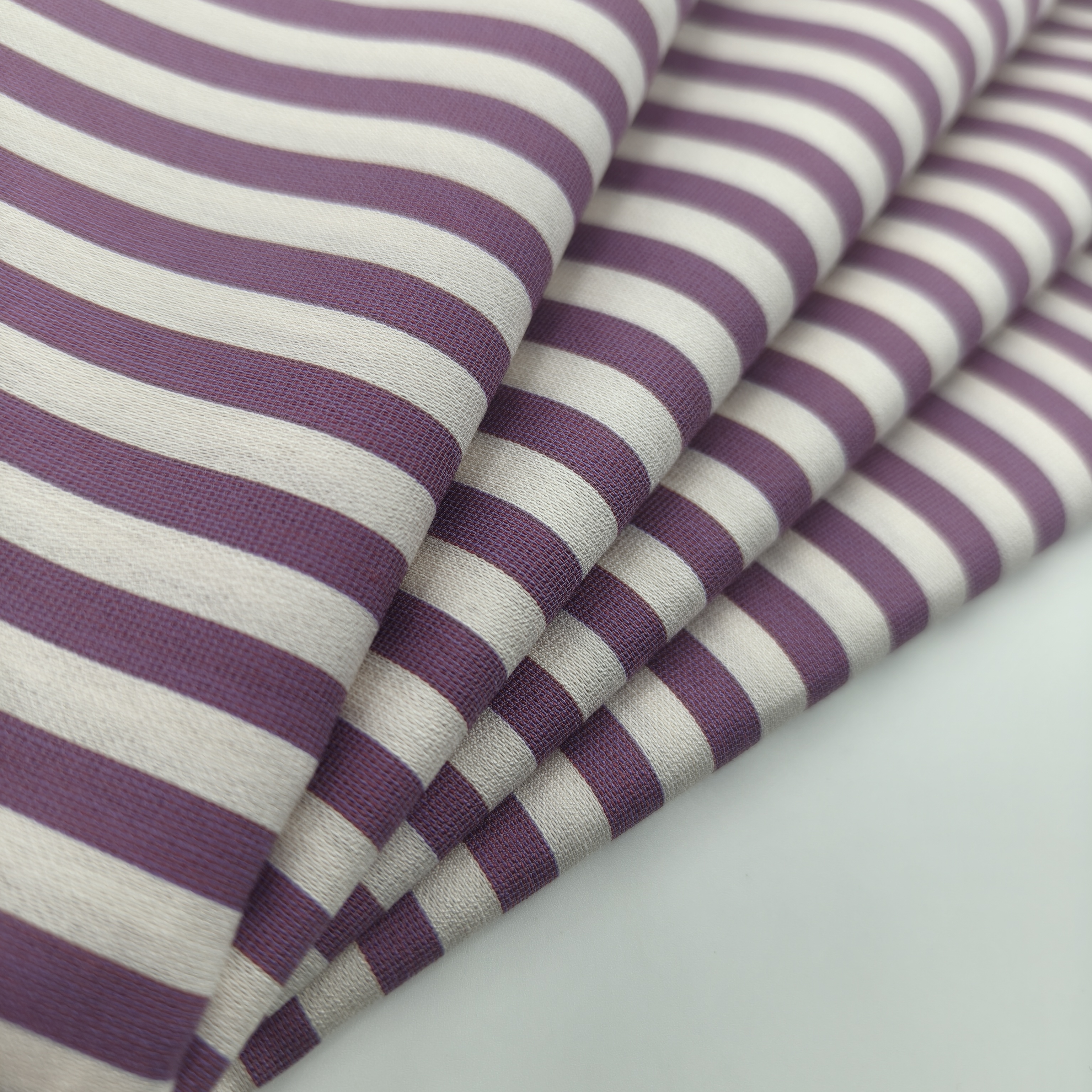 13%N 87%R Nylon Rayon Yarn-Dyed Stripe Fabric 104gsm Woven Breathable for Girls and Boys' Dresses Skirts Shirts