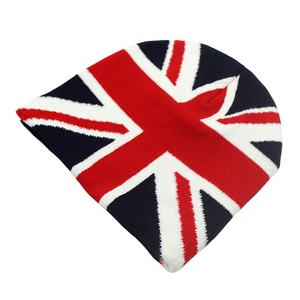 Wholesale Union Jack London Jacquard Warm <b>Winter</b> Knitted Beanie <b>Hat</b> For <b>Men</b> Women - Product Image 1