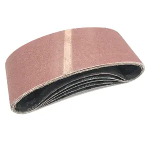 SHARPNESS Power Tool Accessory Close Electro-coated Xwt Cloth Aluminum Oxide Abrasive Sand Belt 610x100mm Grit 24-400 for Polish