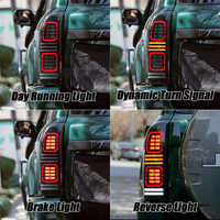Feux arrière LED pour Patrol Y61 2005-2022, nouveaux feux arrière 5ème génération, lentille transparente, 12V 25W, accessoires de voiture