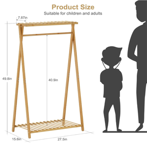 Moderno Appendiabiti Portatile in Legno per Bambini, Organizzatore con Ripiani per Vestiti, Ideale per Ingresso, Camera da Letto e Soggiorno - Product Image 6