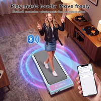 Tapis de marche sous le bureau, ultra fin, électrique, avec inclinaison automatique, moteur sans balais, pour la maison et le bureau