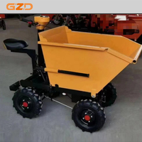 Pneu tout-terrain 4 roues camion à benne basculante chariots électriques à trois roues Mini Dumper