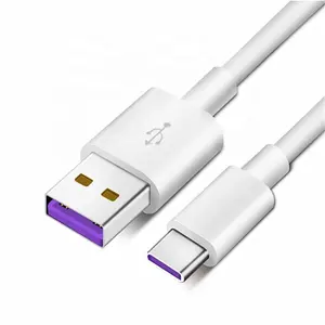 5A SuperCharge Type C USB 线缆超快速充电线兼容华为 P20 P30 Pro, 伴侣 20 Pro，伴侣 9，10 Pro，3。 3FT